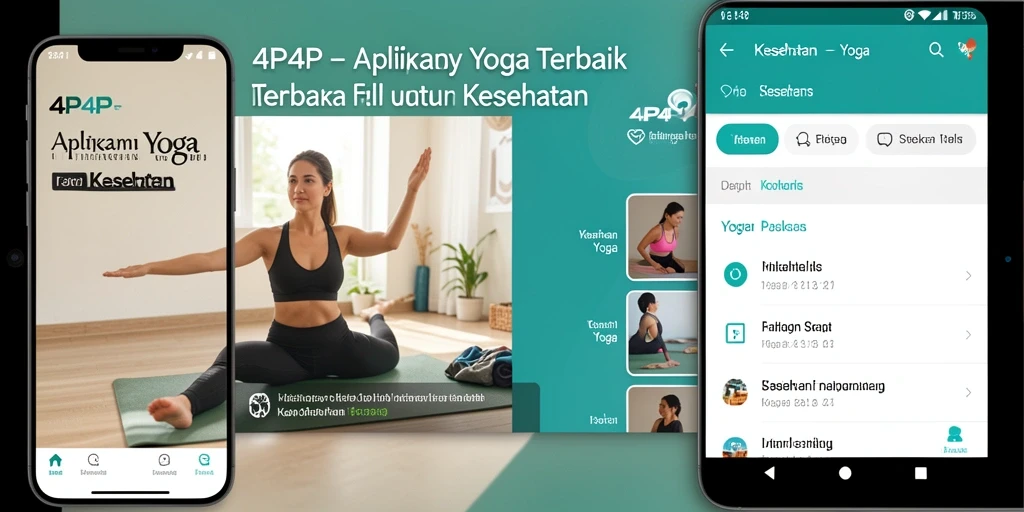 Tampilan antarmuka aplikasi 4P4P yang menarik dan fungsional.