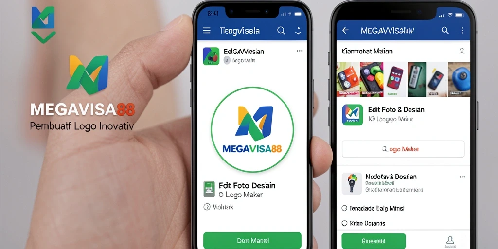 Antarmuka MEGAVISA88 menampilkan alat desain logo yang lengkap dan mudah digunakan.