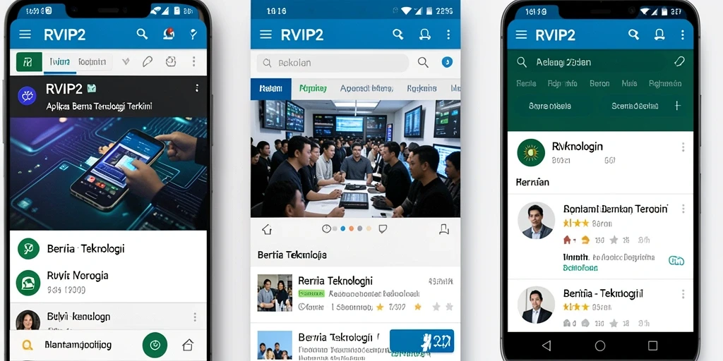 Tampilan antarmuka aplikasi RVIP2 yang modern dan informatif.