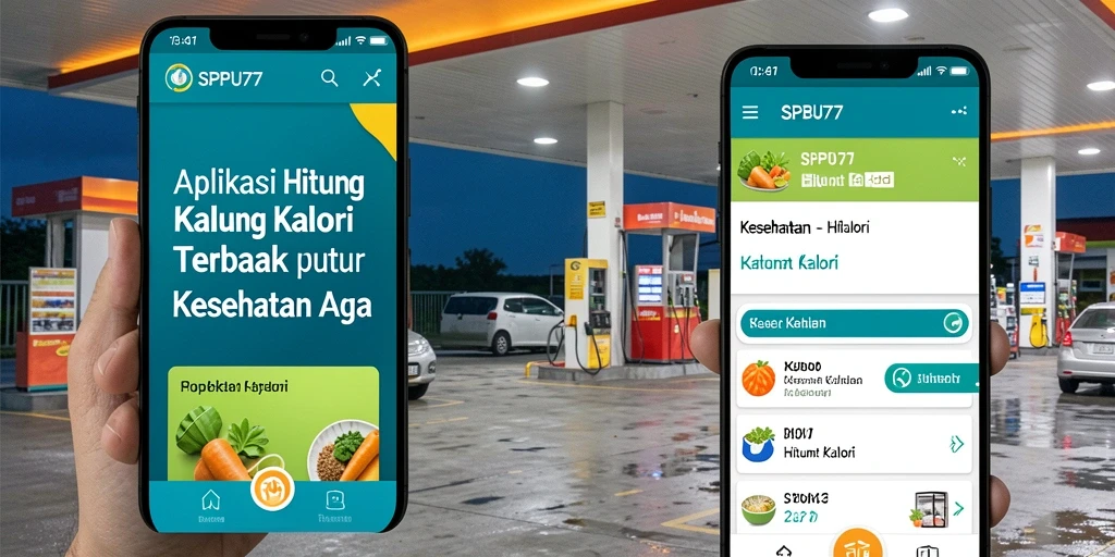 Antarmuka pengguna SPBU77 yang intuitif dan informatif.