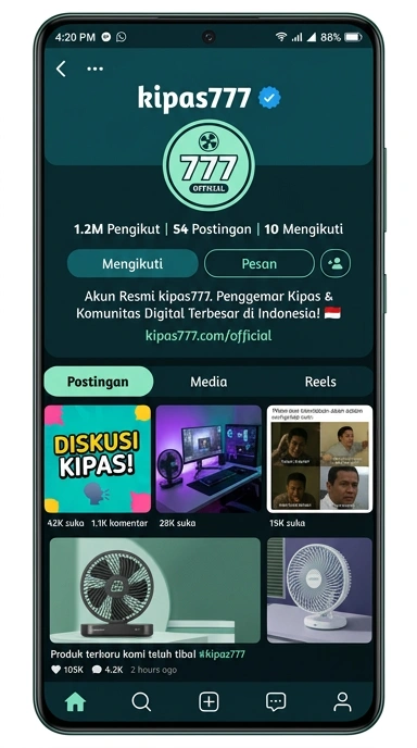 Kanal Resmi Kipas777 untuk Pengguna Android